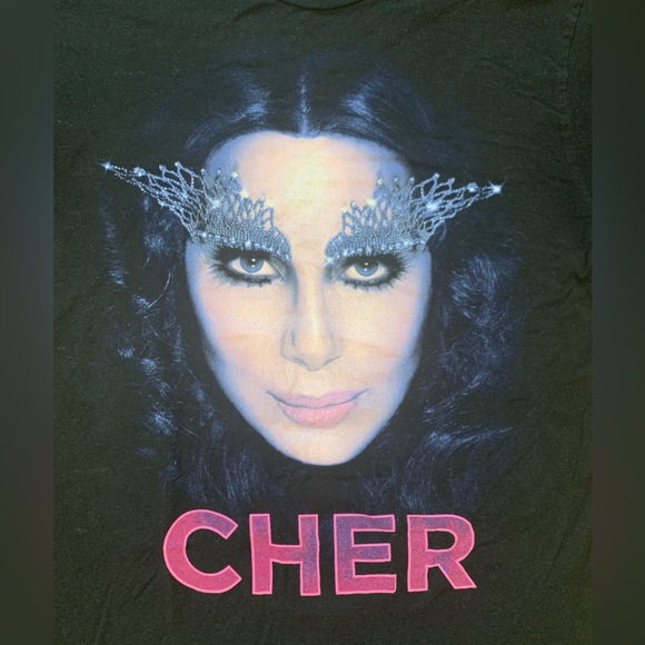 Cher Band Tee Graphic T-shirt Dressed To Kill Tour Size Medium Pop Art Culture - Picture 3 of 5